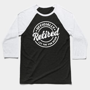 Officially Retirement Baseball T-Shirt